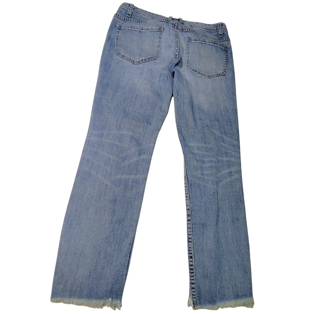 Free People Busted Knee Raw Hem Skinny Jean Size 28